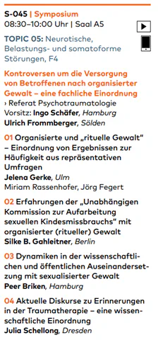 S-045 Kontroversen um die Versorgung von Betroffenen nach organisierter Gewalt – eine fachliche Einordnung