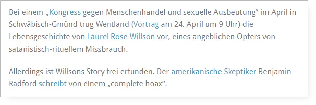 Der frei erfundene Fall von Laurel Rose Willson